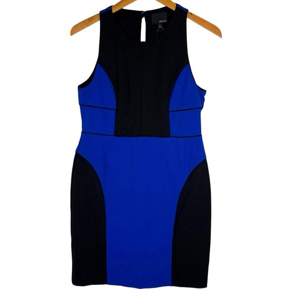 NWT ANTHROPOLOGIE GREYLIN Women’s Blue Colorblocked Sheath Dress - Picture 1 of 5
